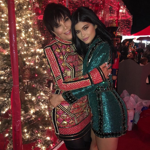 Kris Jenner, Kylie Jenner, Kardashian Christmas Eve 2015 Party