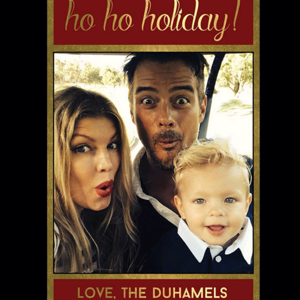 Josh Duhamel And Timothy Olyphant Christmas Card Fergie & Josh Duhamel from Celebrity Christmas Cards | E! News