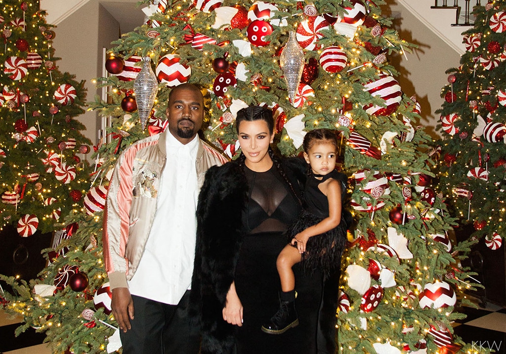 Kim Kardashian, North West, Kanye West, Christmas
