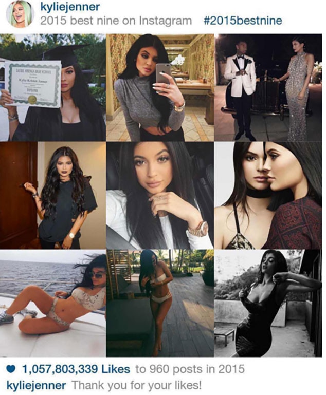 Kylie Jenner, Instagram