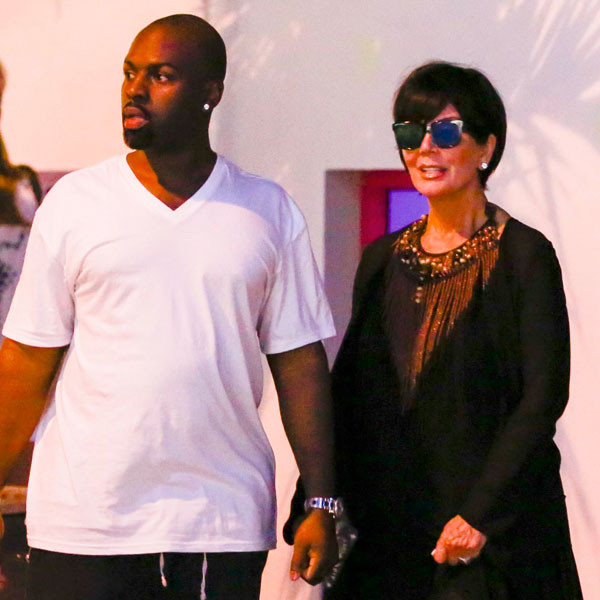 Kris Jenner and boyfriend Corey Gamble go shopping at Hermes in St Barths.  The couple had spent the day aboard the vessel which is being rented by her  friend Nancy C Rogers