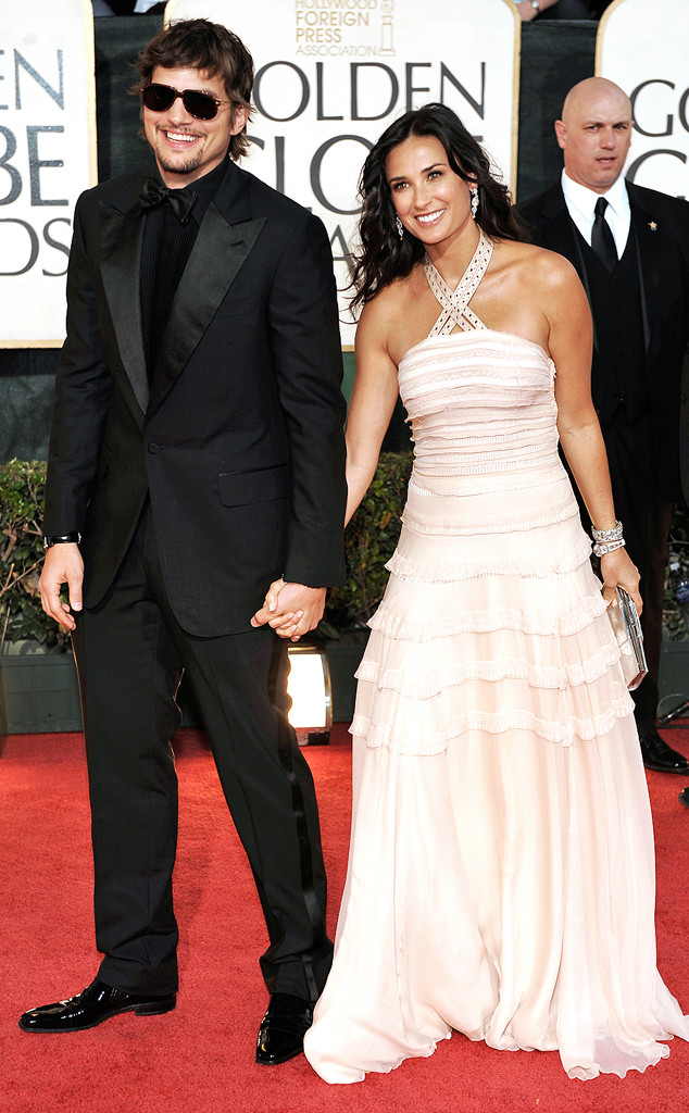 Couples, 2009 Golden Globes, Ashton Kutcher, Demi Moore