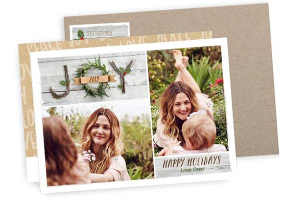 Drew Barrymore, Holiday Card
