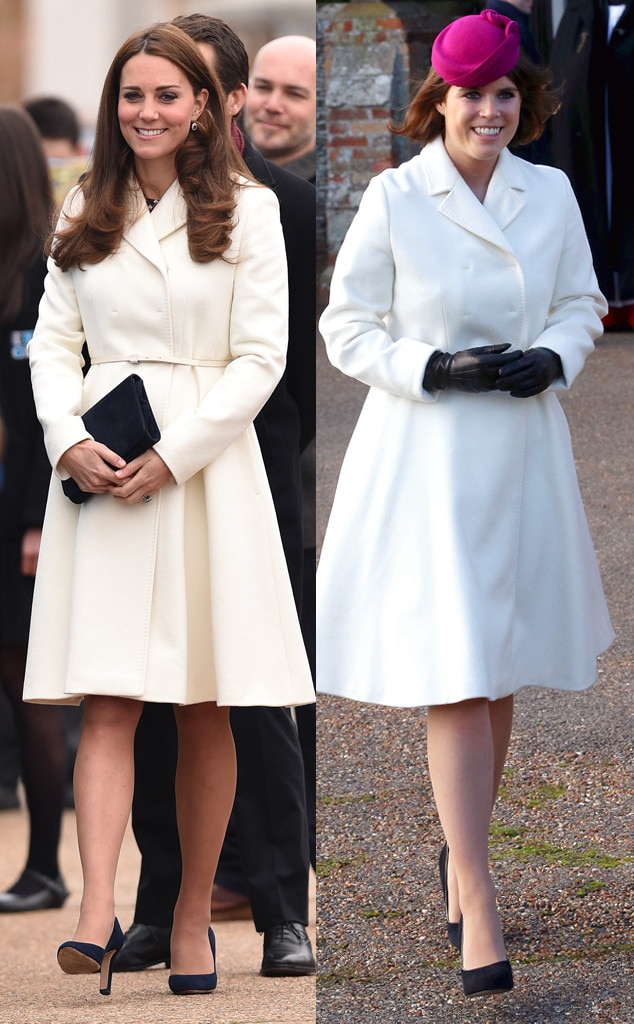 Look Princess Eugenie Wore This White Coat Before Kate Middleton