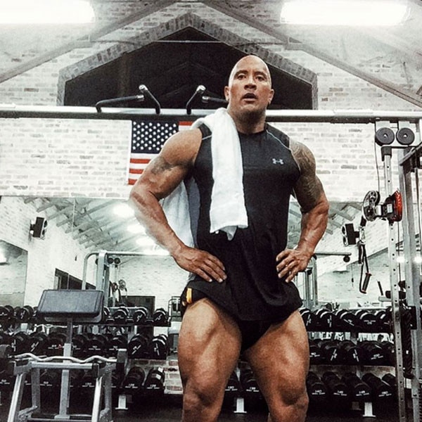 Dwayne johnson leg workout best sale