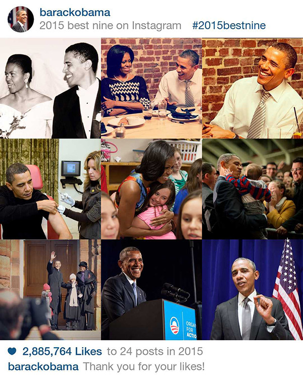 Instagram, Best 9 in 2015