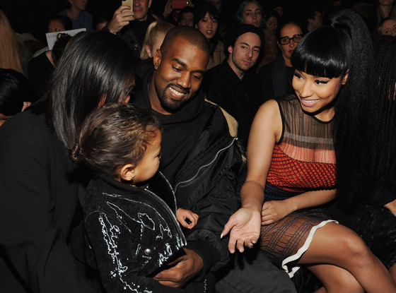 Kim Kardashian North West Kanye West And Nicki Minaj From Stars At New York Fashion Week Fall