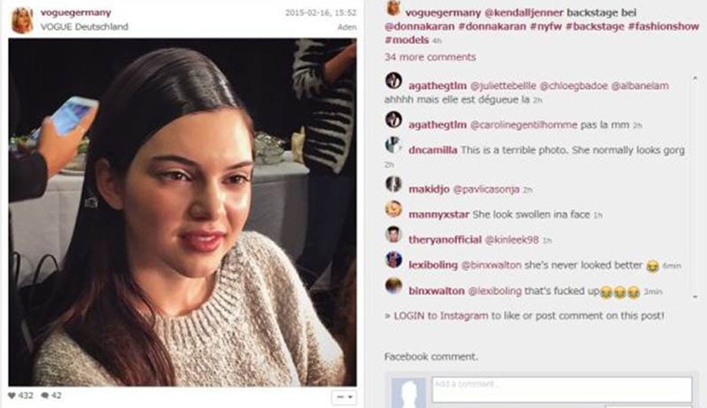 Kendall Jenner, Bullied, Instagram