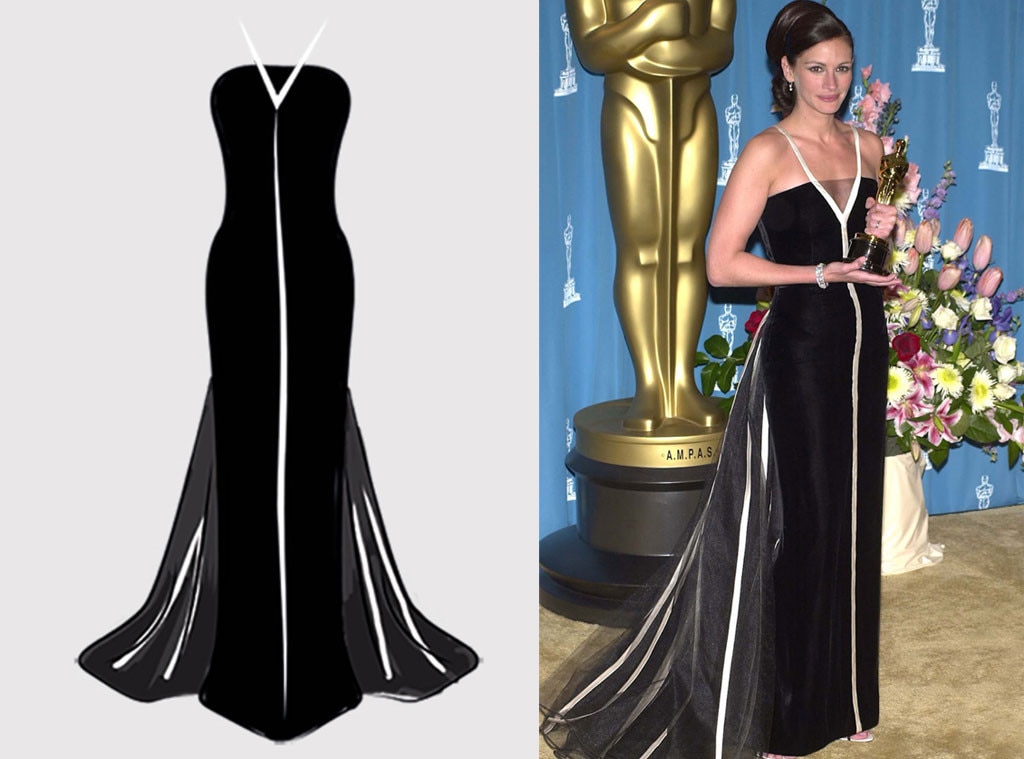 valentino julia roberts oscar dress