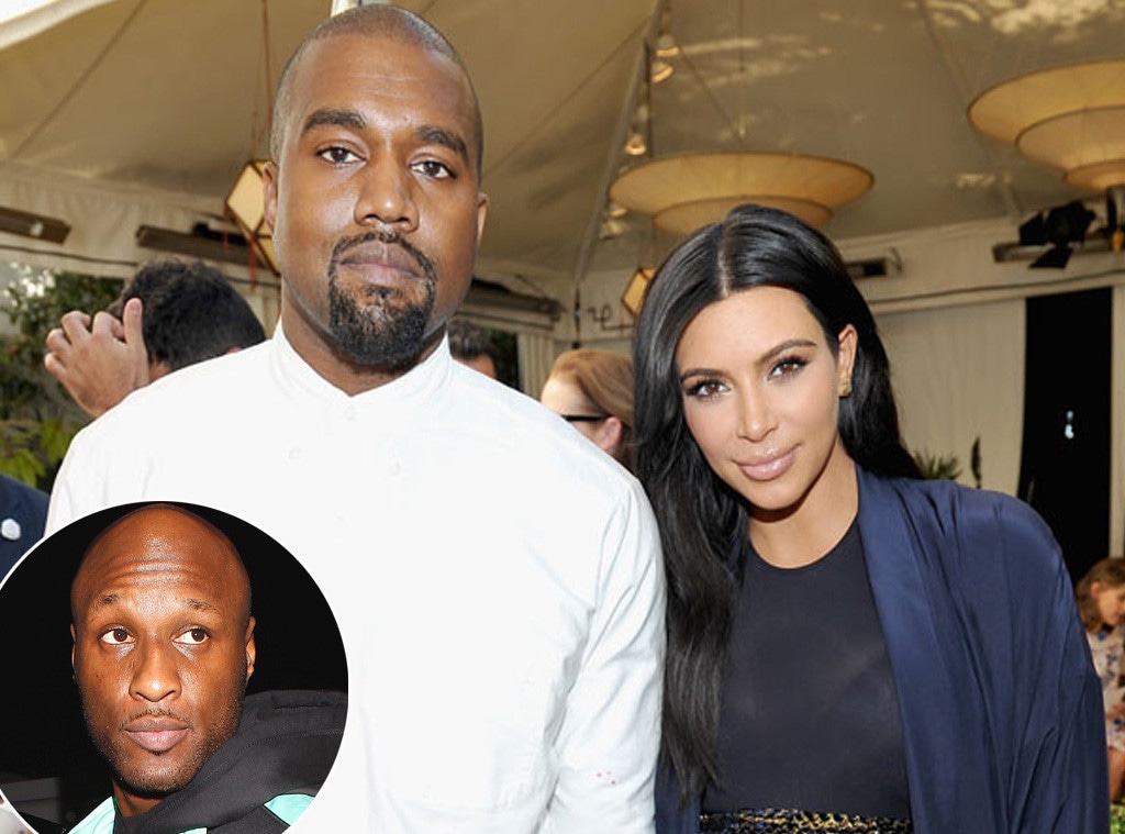 Kim Kardashian, Kanye West, Lamar Odom