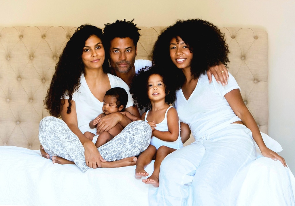 Eric Benet and Manuela Testolini with their family