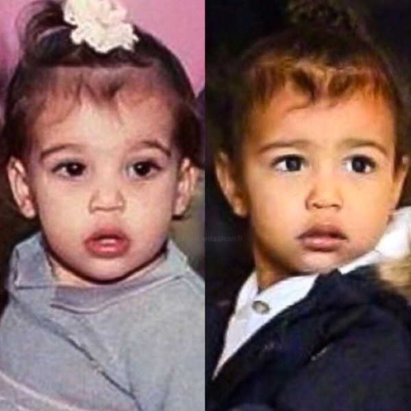 Kim & North's Baby Pics: See the Resemblance