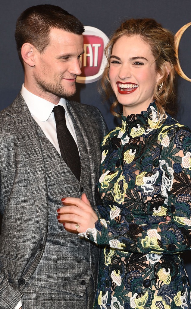 Lily James Insists Shes Not Wearing An Engagement Ring Wants Her