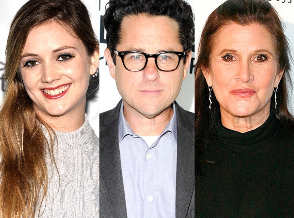 Billie Lourd, Carrie Fisher, J.J.Abrams