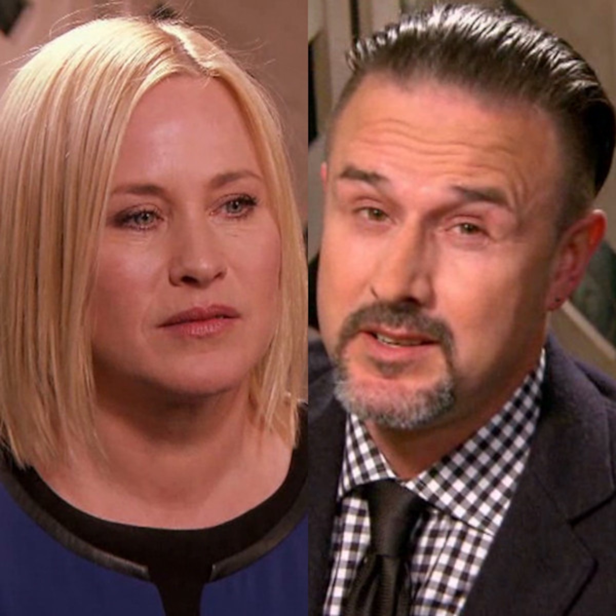 Patricia Arquette Interviewed By Emotional David Arquette Watch E Online Patricia Arquette Interviewed By Emotional David Arquette Watch E Online