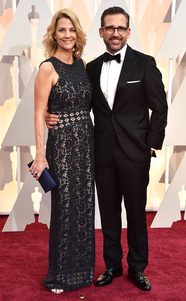 Nancy & Steve Carell from 2015 Oscars: Red Carpet Couples ...