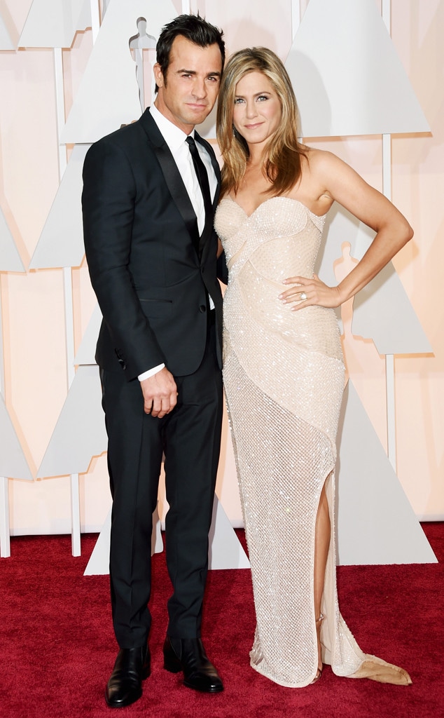 Justin Theroux, Jennifer Aniston, 2015 Academy Awards, Oscars Couples