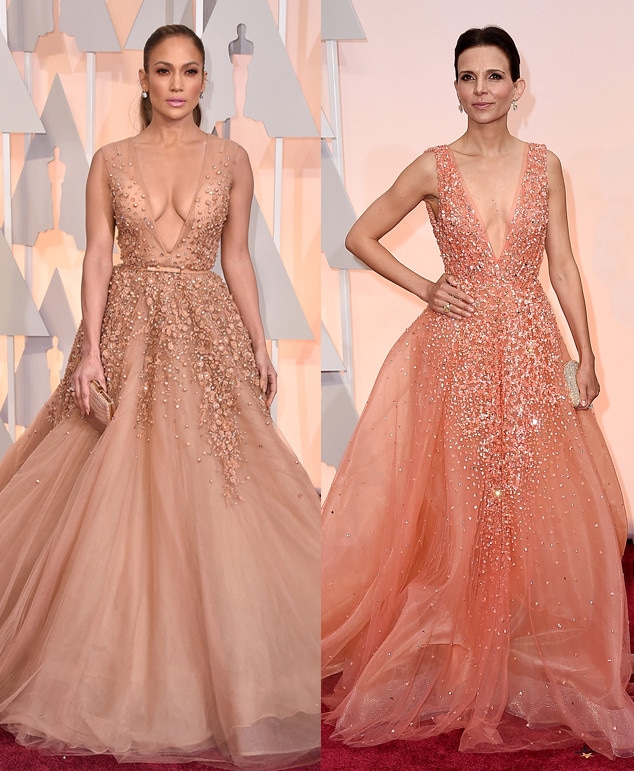Jennifer Lopez, Luciana Duvall, 2015 Academy Awards