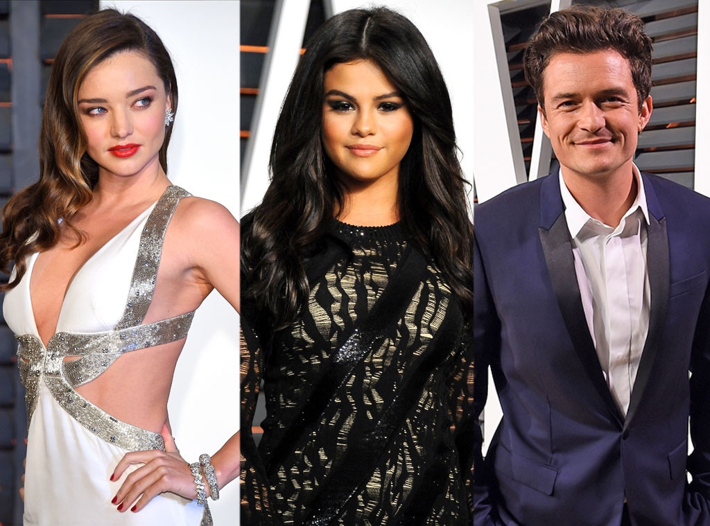 Miranda Kerr, Selena Gomez, Orlando Bloom, Oscars 2015