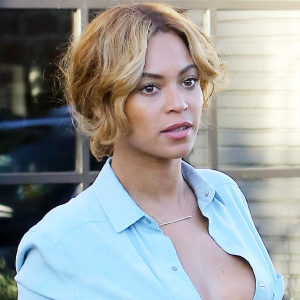 Dang, Bey! Braless Singer Flashes Boobs in Racy Lunch Outfit