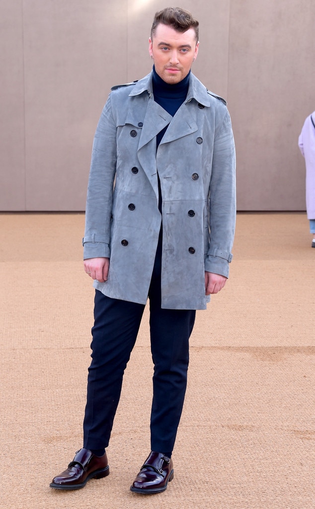 Sam Smith from Stars at London Fashion Week Fall 2015 | E! News