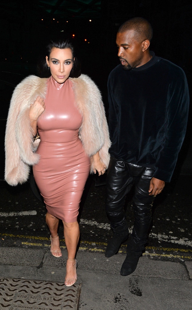 Kim kardashian outlet latex dress