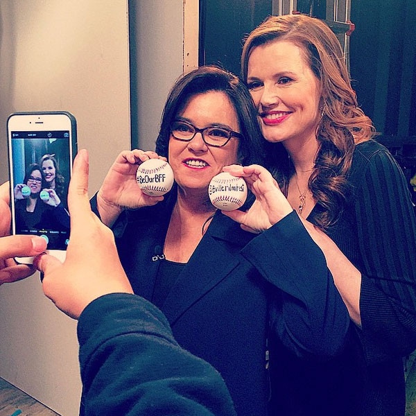 Rosie O'Donnell, Genna Davis, A League of Their Own, The View