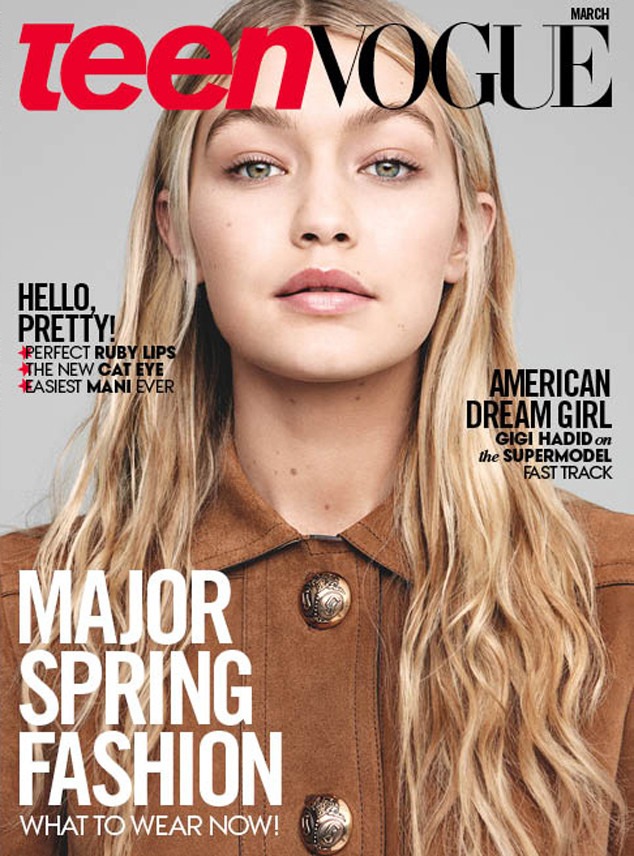 Gigi Hadid Looks Stunning On 2 Teen Vogue Covers—see Pics E News 