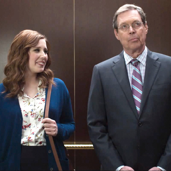 Watch Vanessa Bayer Spoof the Fifty Shades Elevator Scene
