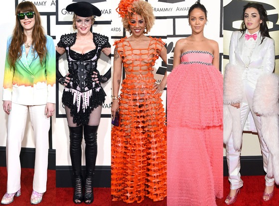 Worst Dressed Stars At The 2015 Grammys—rihanna Madonna And More E News