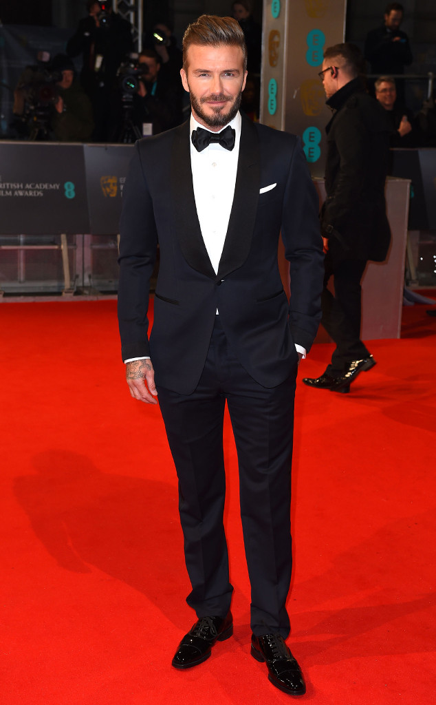 David Beckham from 2015 BAFTA Film Awards: Red Carpet Arrivals | E! News