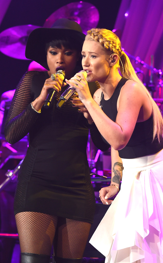 Jennifer Hudson And Iggy Azalea From 2015 Grammys Party Pics E News