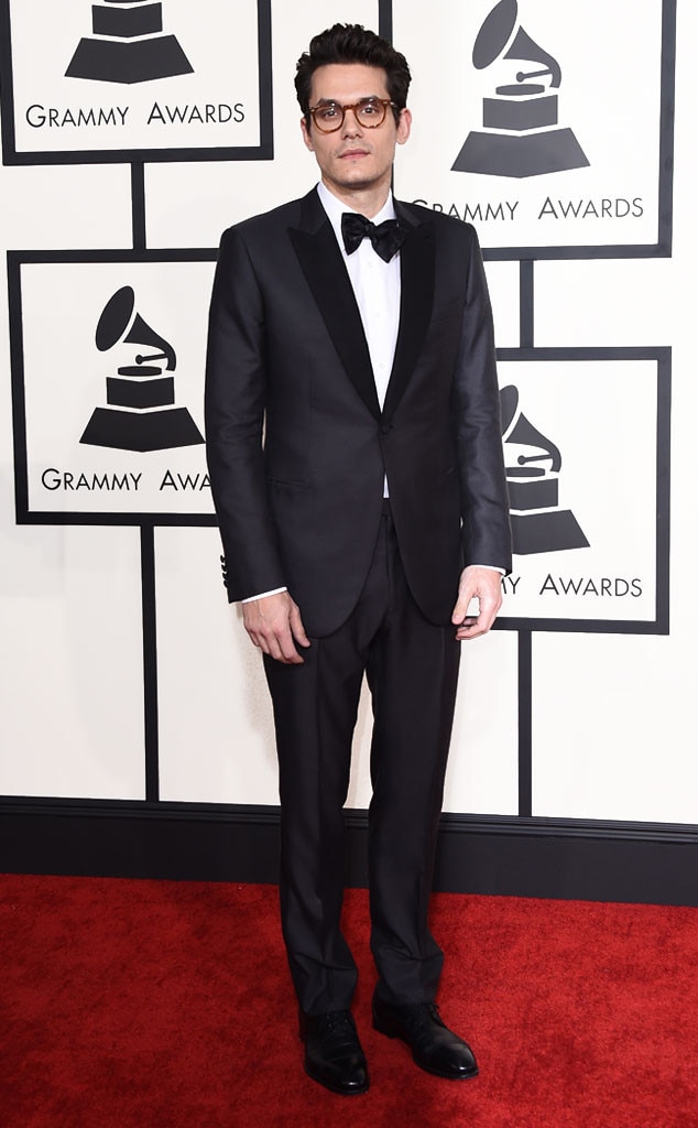 John Mayer from 2015 Grammys Red Carpet Arrivals E! News