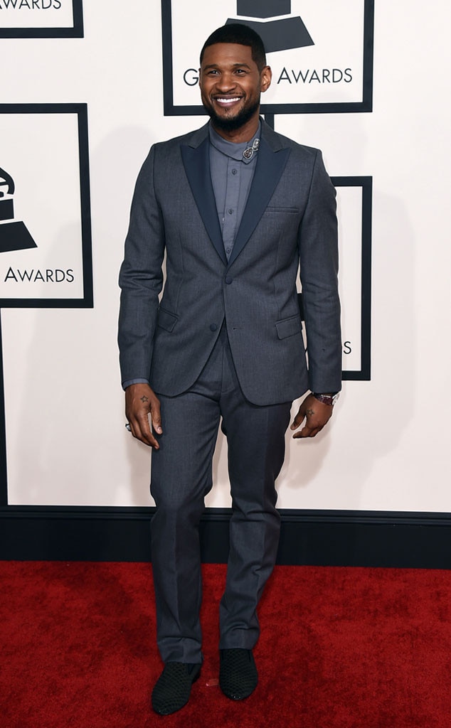 Usher from Best Dressed Men at the 2015 Grammys | E! News