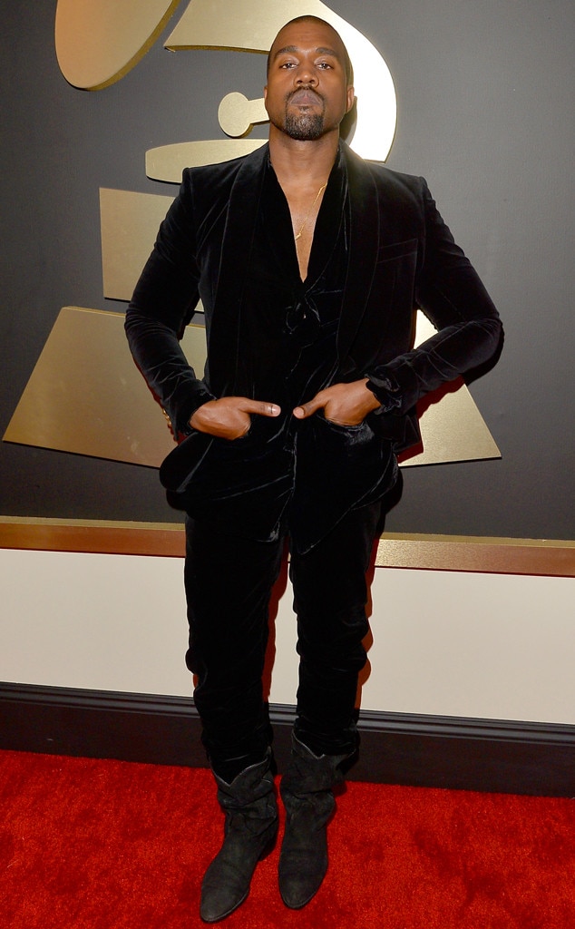 Kanye West from Best Dressed Men at the 2015 Grammys | E! News