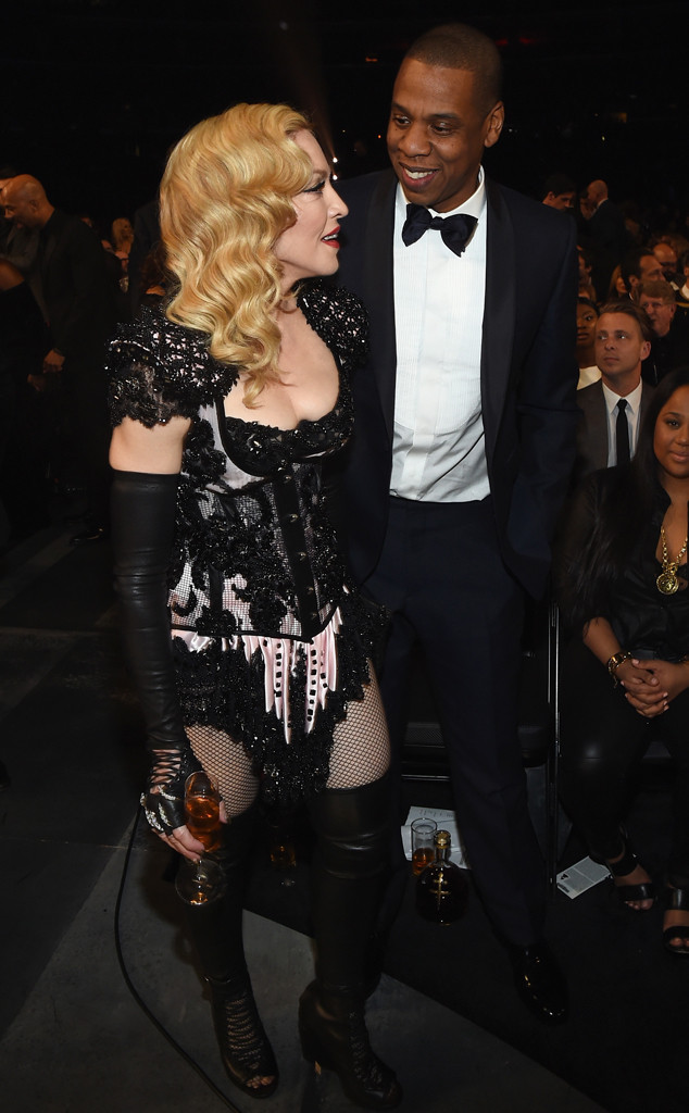 Madonna And Jay Z From 2015 Grammys Candid Pics E News