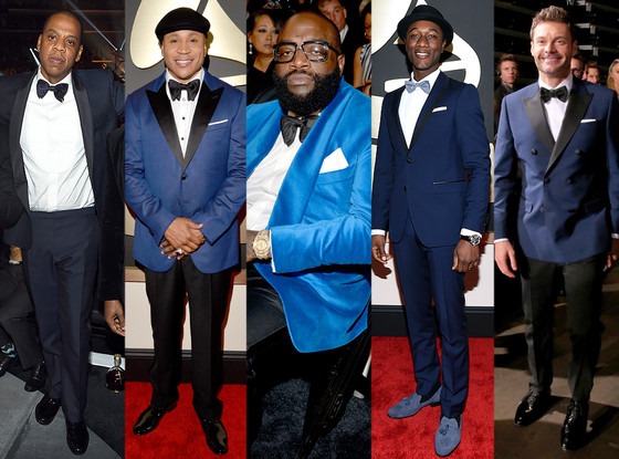 Vote! Who Wore the Best Blue Suit at the 2015 Grammys? | E! News
