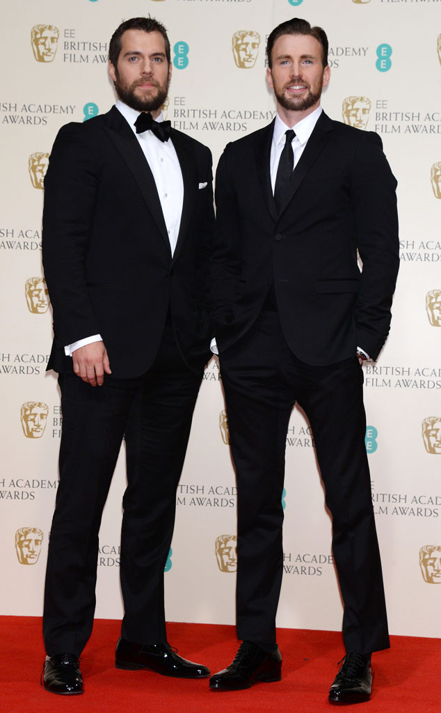Henry Cavill &amp; Chris Evans from 2015 BAFTA Film Awards