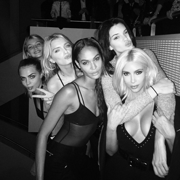 Gigi Hadid, Lily DOnaldson, Cara Delevingne, Gigi Hadid, Joan Smalls, Kendall Jenner, Kim Kardashian