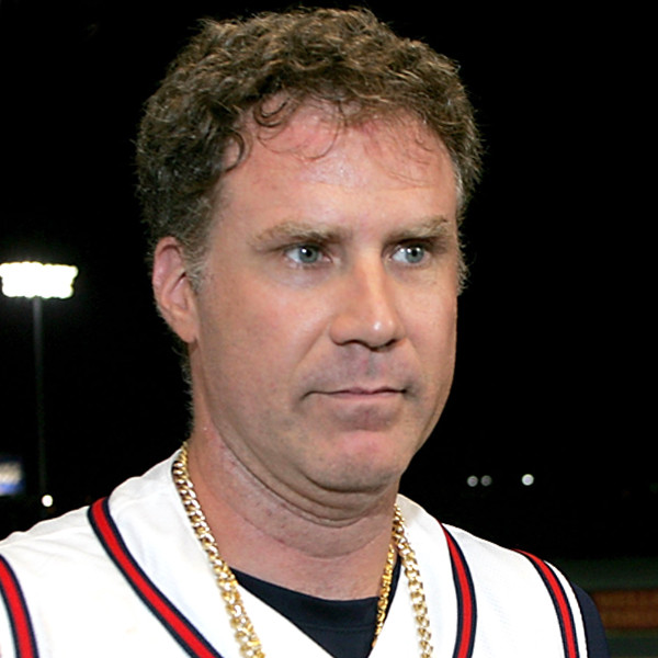 Actor Will Ferrell and his children meet Los Angeles Dodgers first