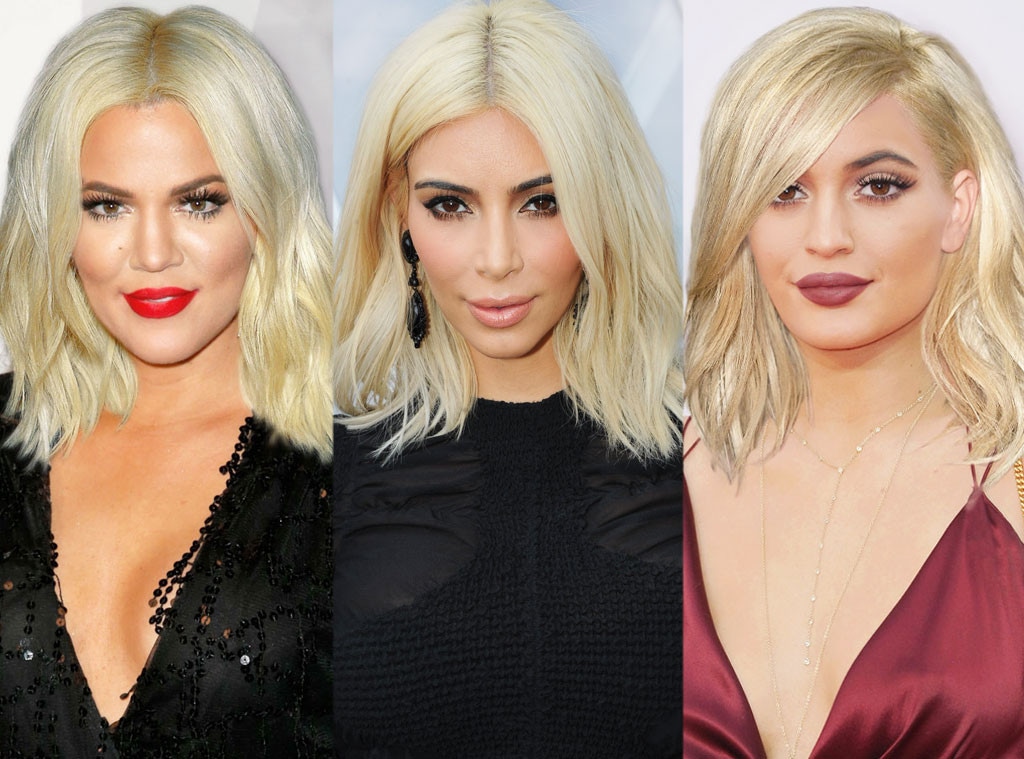Khloe Kardashian, Kim Kardashian, Kylie Jenner, Platinum Blonde
