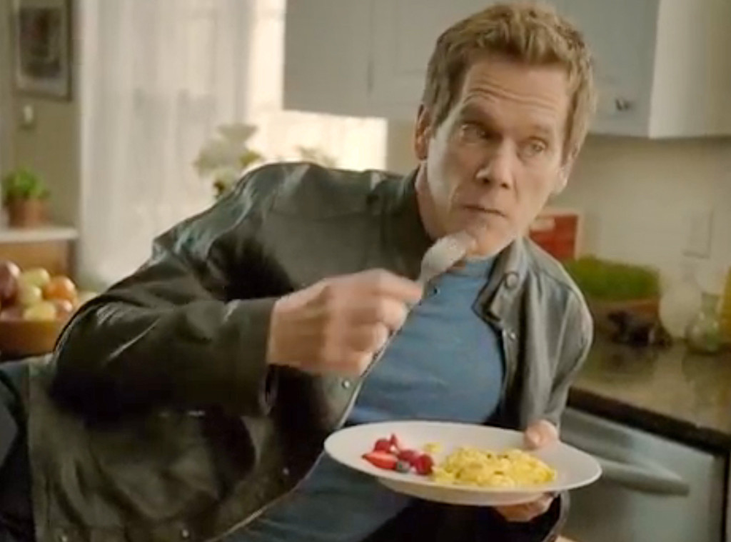 Kevin Bacon Stars in an Eggs Commercial—Watch the Video!