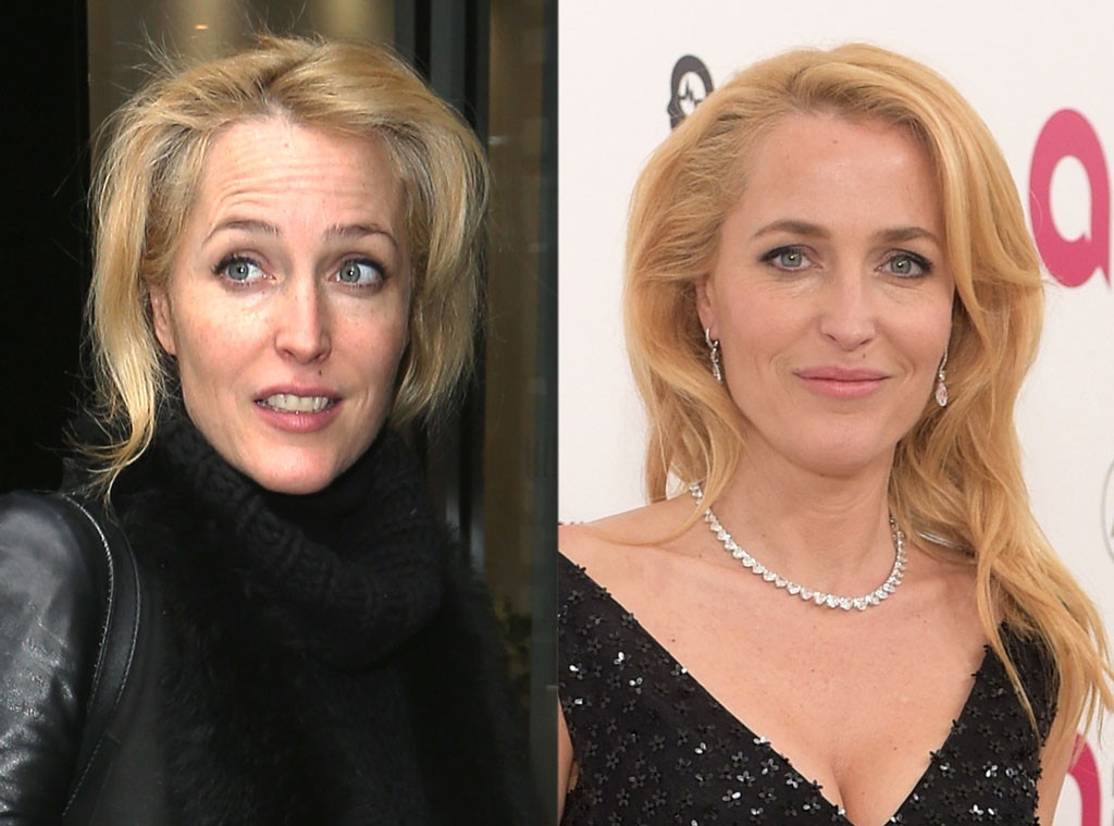 gillian anderson without makeup