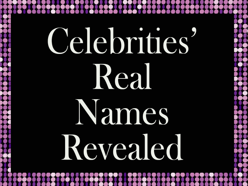 Photos from Celebrities’ Real Names Revealed! - E! Online - CA