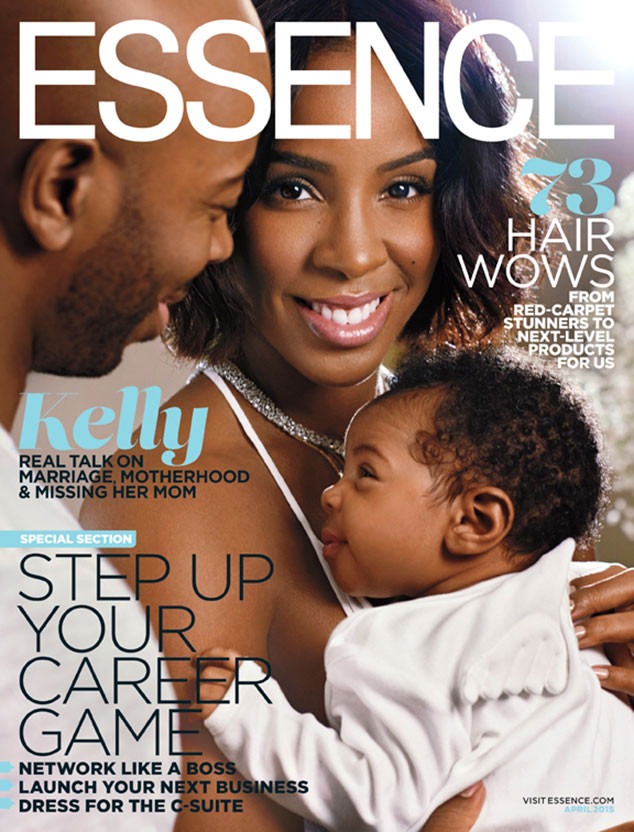 Kelly Rowland Debuts Baby Titan Jewell on Essence Cover With Her Hubby ...