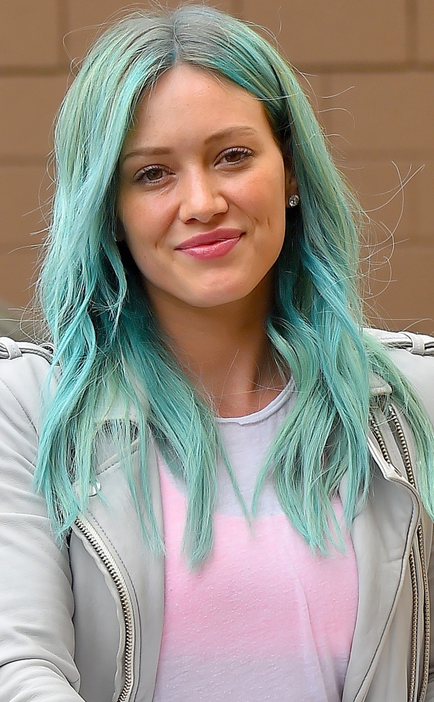 Hilary Duff, Green Hair