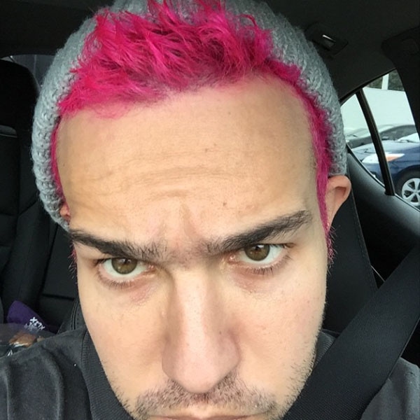 Pete Wentz, Pink Hair, Instagram