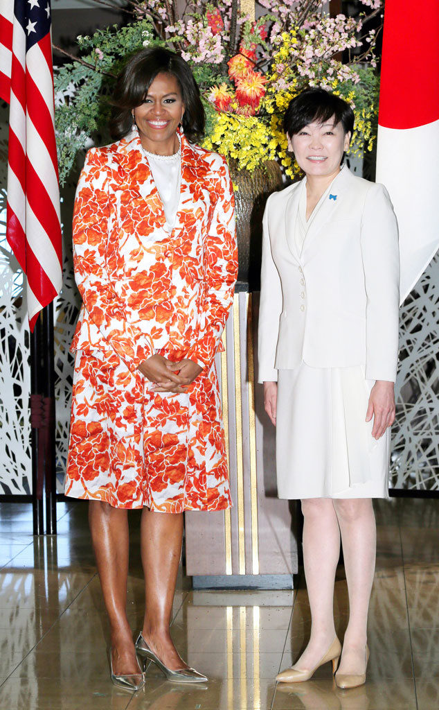 Orange Blossoms from Michelle Obama's Best Looks | E! News