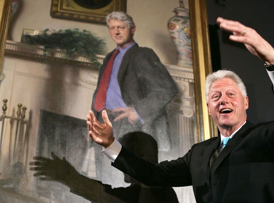 Bill Clinton, Portrait, Monica Lewinsky Dress