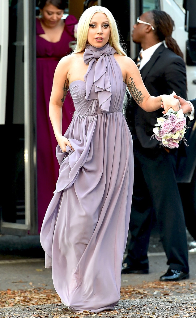 Lady Gaga Looks Stunning While Attending Her BFF's Wedding Lady Gaga Looks Stunning While Attending Her BFF's Wedding
